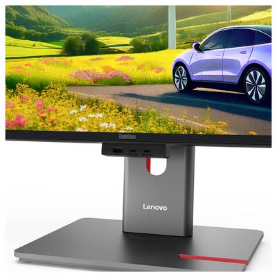 Vue arrière d'un moniteur EIZO avec un boîtier courbe noir et un support en forme de U argenté sur un fond blanc.