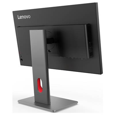 Moniteur Lenovo affichant un tableau de bord de conception de site web/application avec plusieurs maquettes de pages mobiles, palettes de couleurs, logos, bibliothèque d'images et un bouton « SOUMETTRE ».