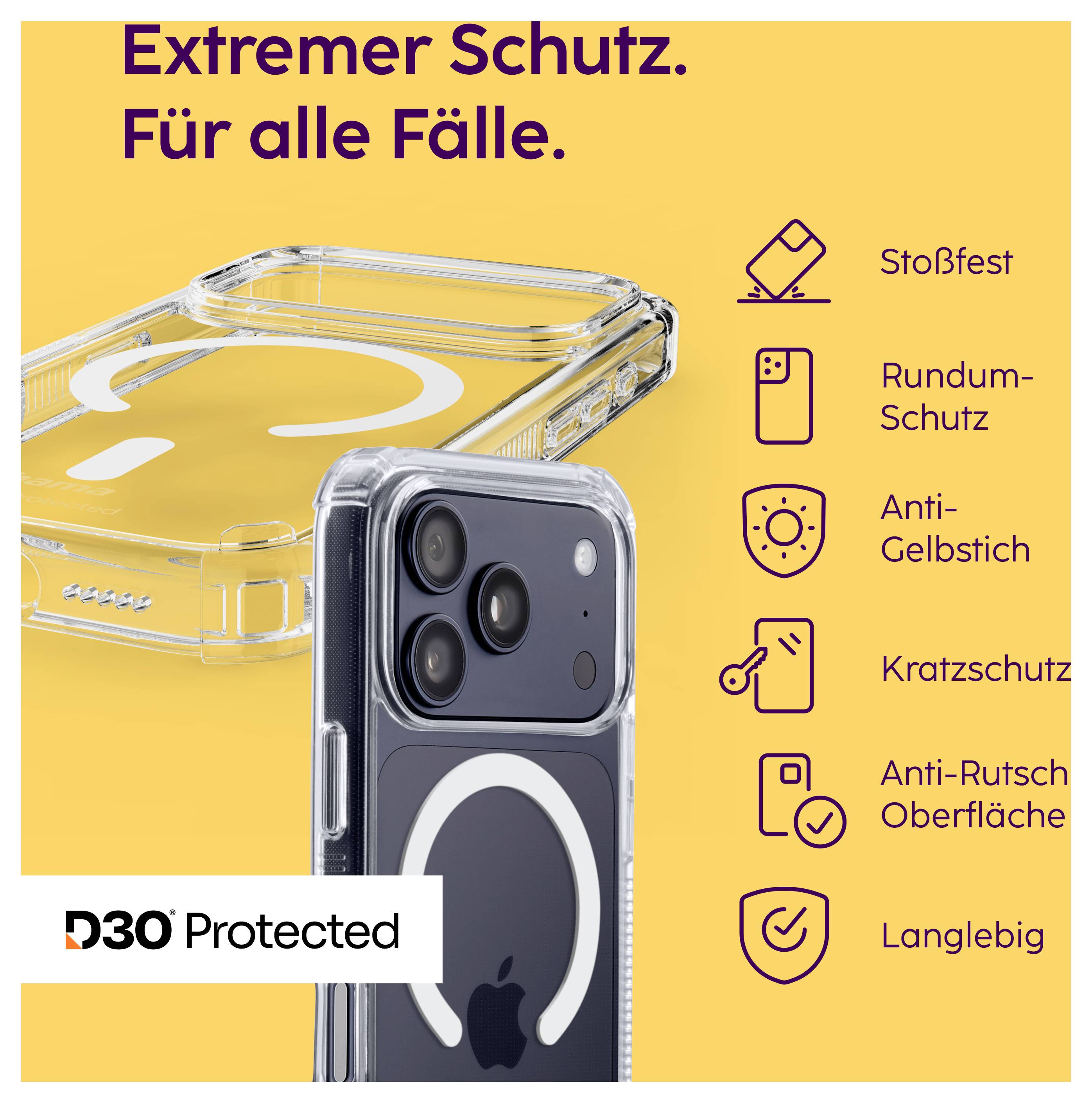 Hama Extreme Protect Coque Apple iPhone 17 Pro transparent 00232421-5