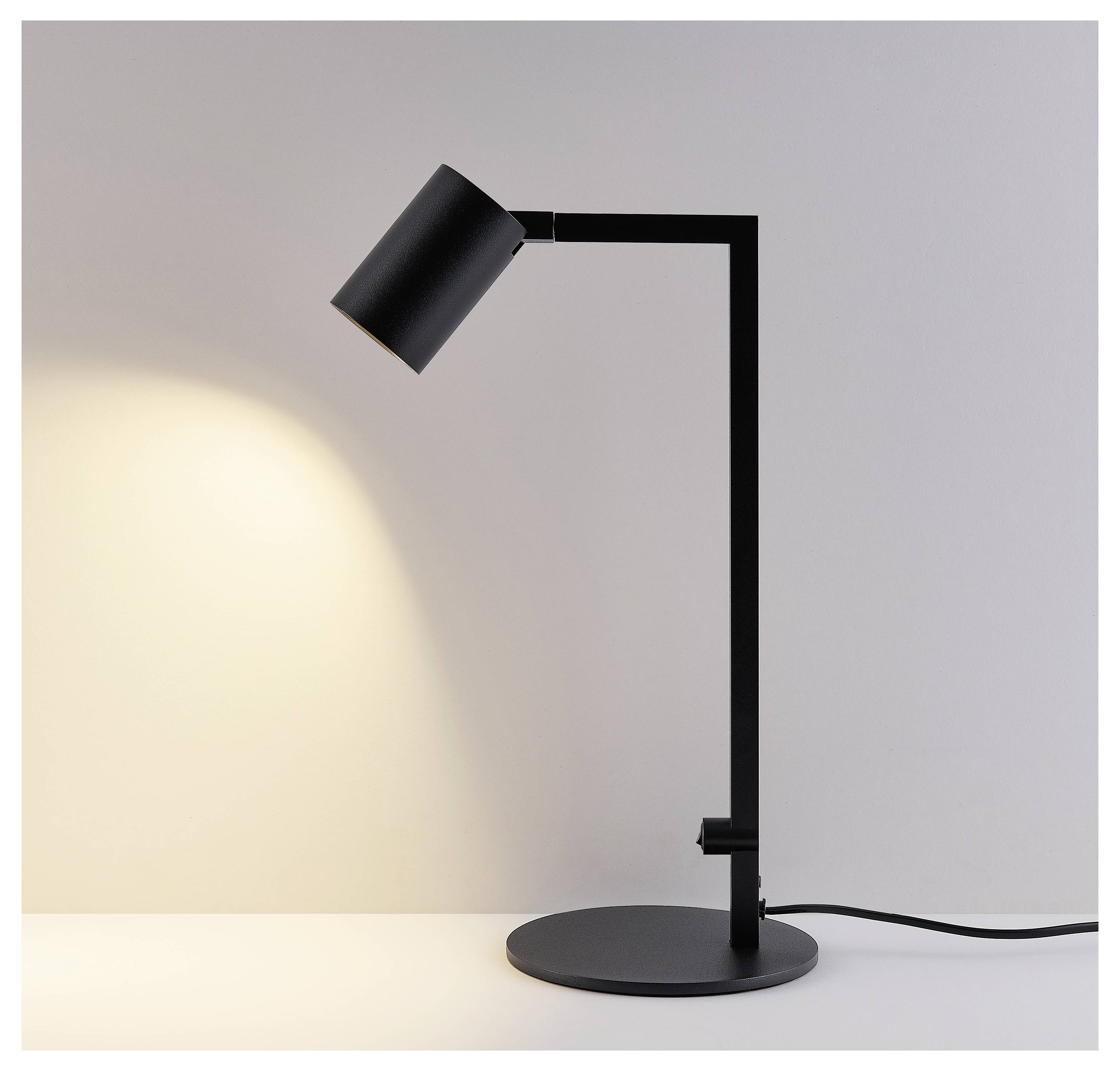 Deko Light Can Tilt Base 346089 Lampe de table GU10 7.5 W noir profond (RAL 9005)-2