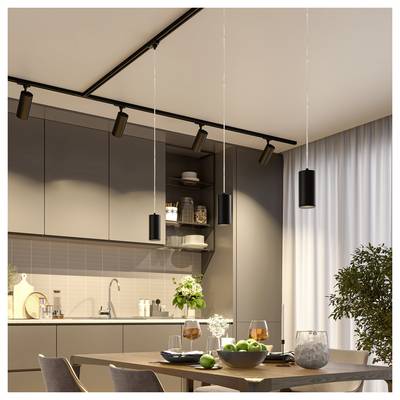 Deko Light Lucea 10 CCT Eclairage sur rail triphasé 11 W LED noir profond (RAL 9005)-11