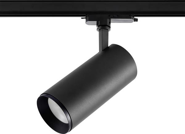 Deko Light Lucea 40 Tilt Eclairage sur rail triphasé   40 W LED  noir profond (RAL 9005)