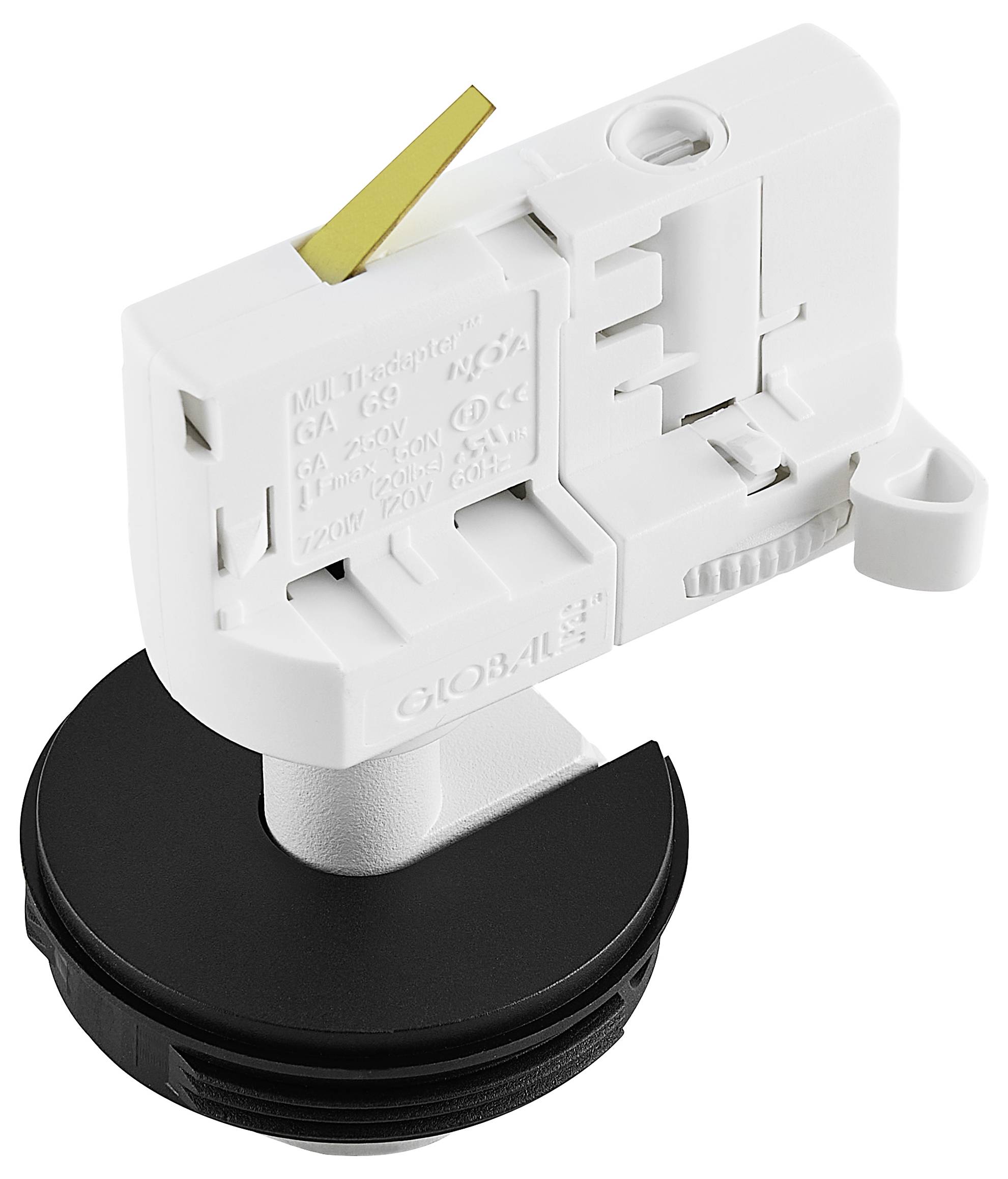 Deko Light Can Base Eclairage sur rail triphasé GU10 7.5 W blanc de sécurité (RAL 9003)-2