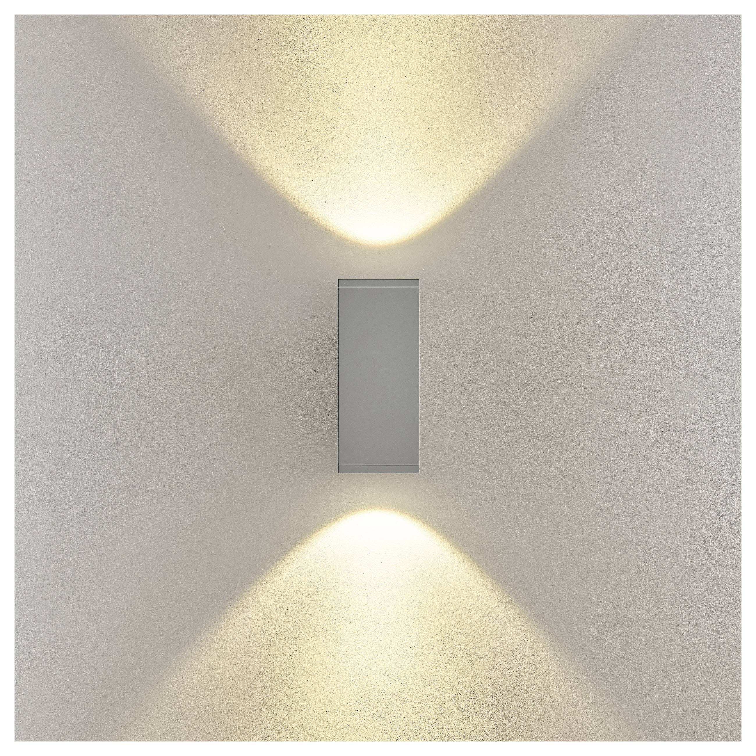 Deko Light ShoreLine Pro Square Up+Down 731199 Luminaire mural en saillie 21 W LED gris signalisation (RAL 7042)-1