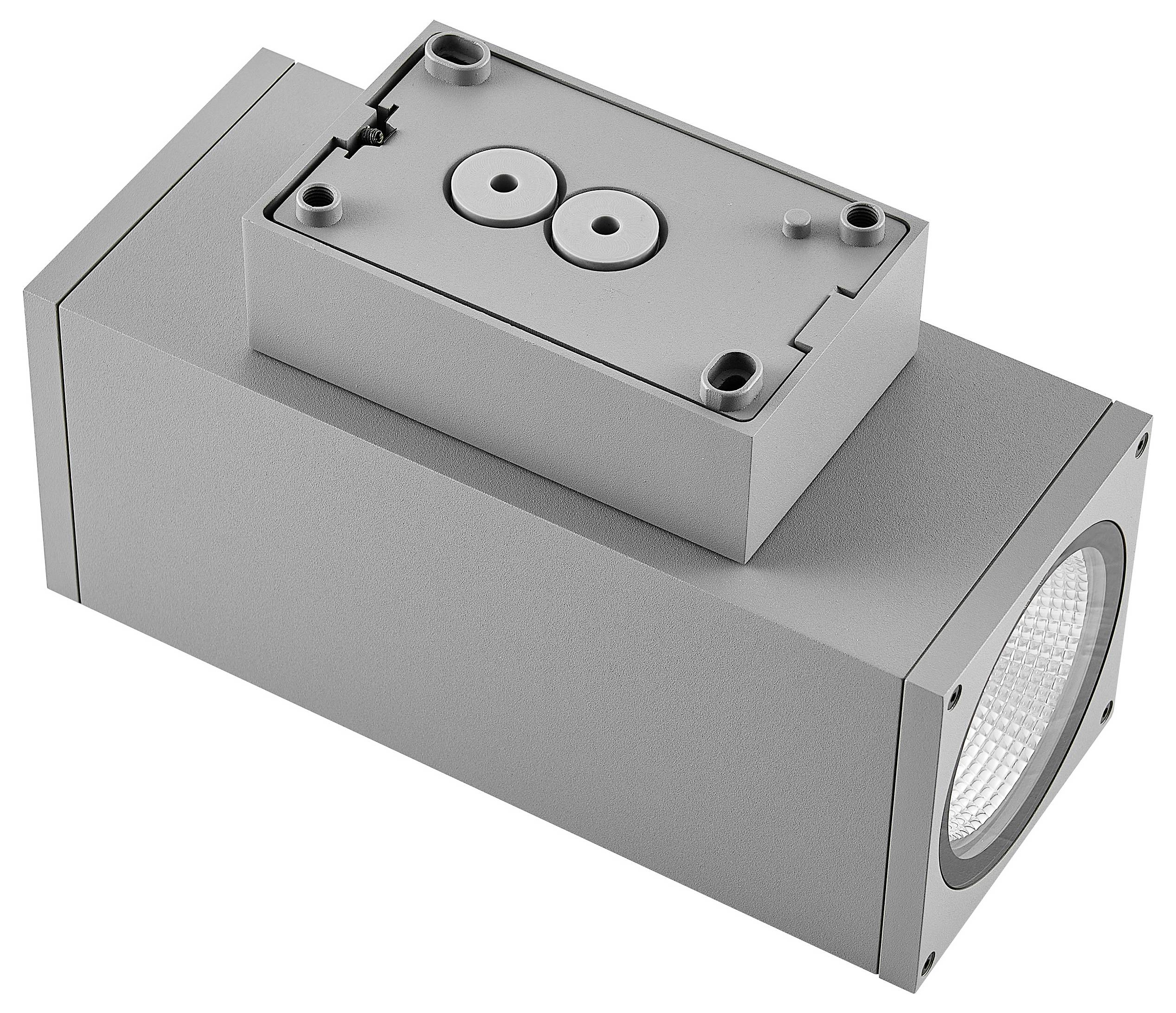 Deko Light ShoreLine Pro Square Up+Down 731199 Luminaire mural en saillie 21 W LED gris signalisation (RAL 7042)-5