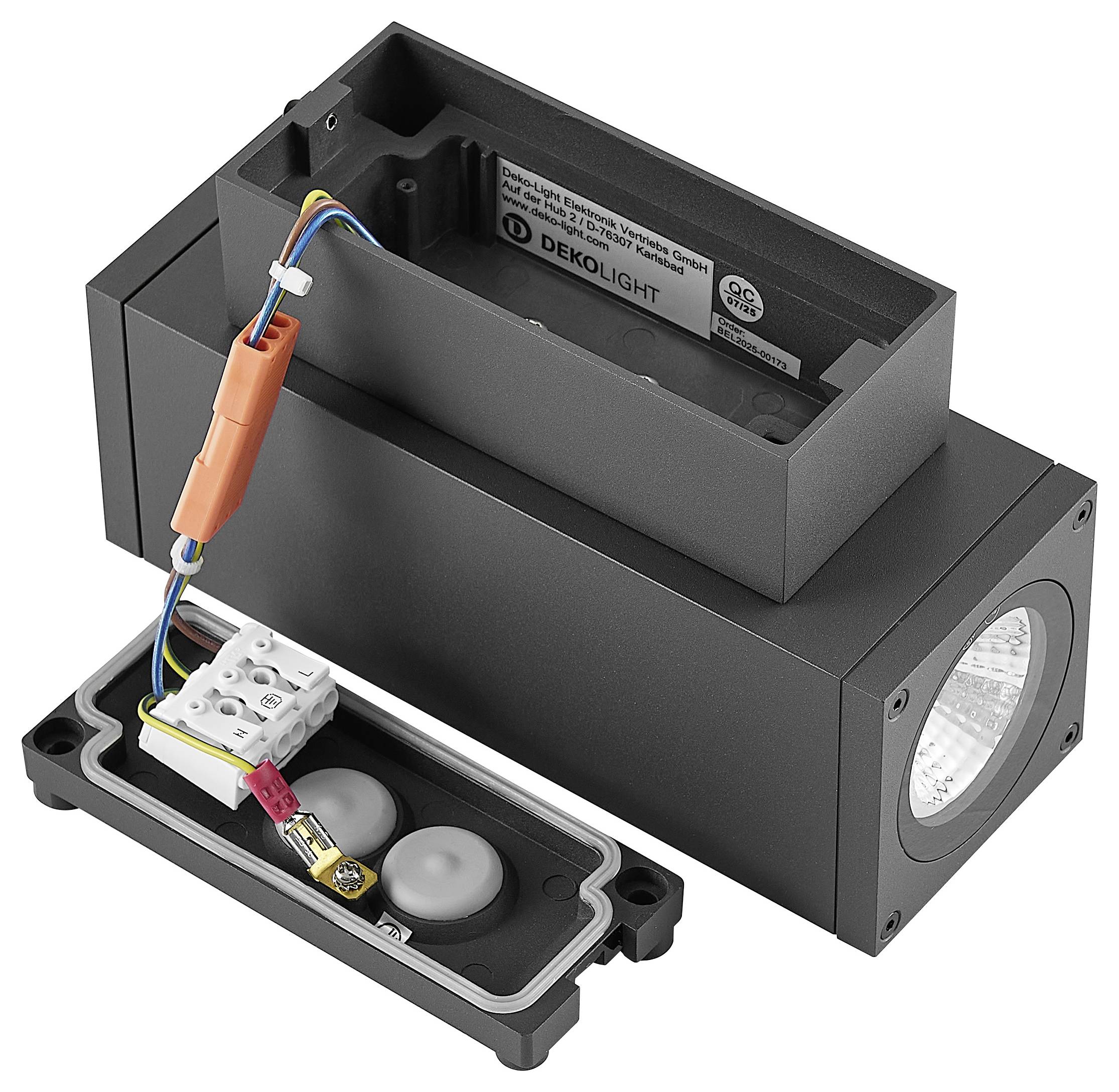 Deko Light ShoreLine Pro Square Up+Down 731209 Luminaire mural en saillie 7.5 W LED gris graphite (RAL 7024)-2