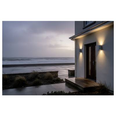Deko Light ShoreLine Pro Square Up+Down 731209 Luminaire mural en saillie 7.5 W LED gris graphite (RAL 7024)-9