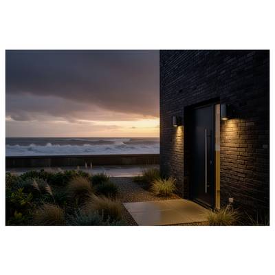 Deko Light ShoreLine Pro Round 731218 Luminaire mural en saillie 6 W LED gris graphite (RAL 7024)-11