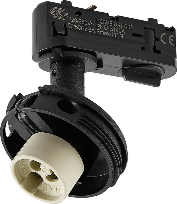 Deko Light Can Base 707250 Eclairage sur rail monophasé  GU10 7.5 W   noir profond (RAL 9005)