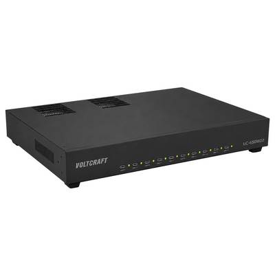 Unité électronique de style montage en rack VOLTCRAFT UC-650W02 noire avec voyants d'état frontaux et fentes de ventilation.