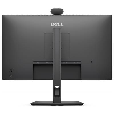 Vue arrière d'un moniteur informatique BenQ sur un support, montrant les trous de montage arrière et les ports d'entrée près du centre inférieur.