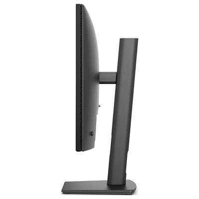 Moniteur BenQ noir avec pare-soleil/visière et affichage abstrait coloré sur un support sur fond blanc.
