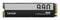 Lexar NM990 M.2 2280 PCIe Gen5x4 NVMe SSD présenté dans une image de produit, avec un dessus de style dissipateur thermique noir et argent et un bord connecteur doré.
