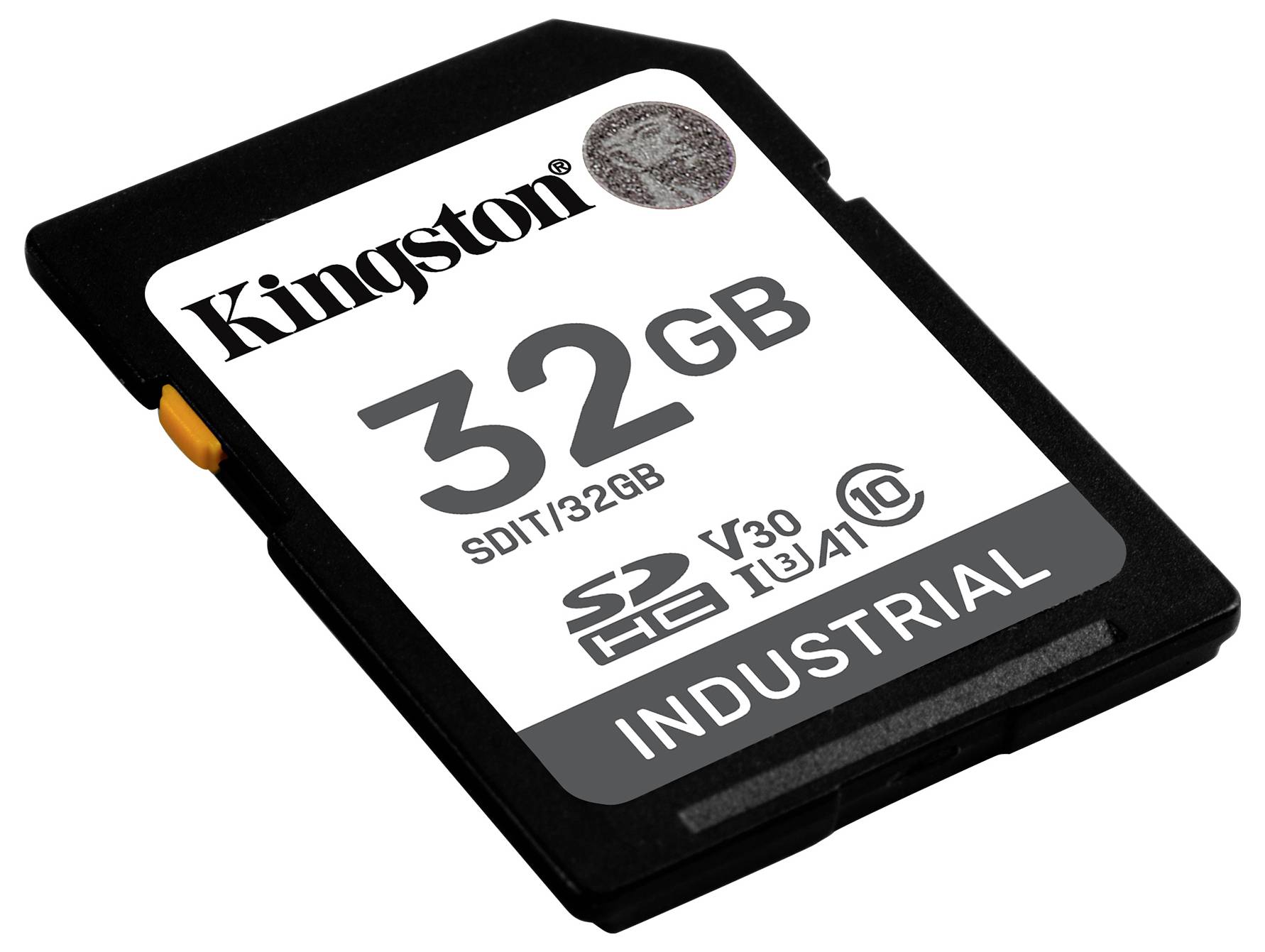Kingston clé USB 256 Go avec un corps gris foncé et un trou de porte-clés circulaire sur la droite