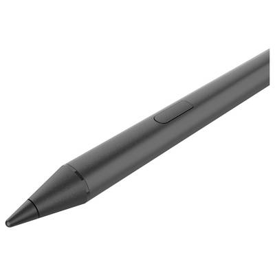 Stylet noir avec embout effilé et bouton latéral, présenté sur fond blanc.