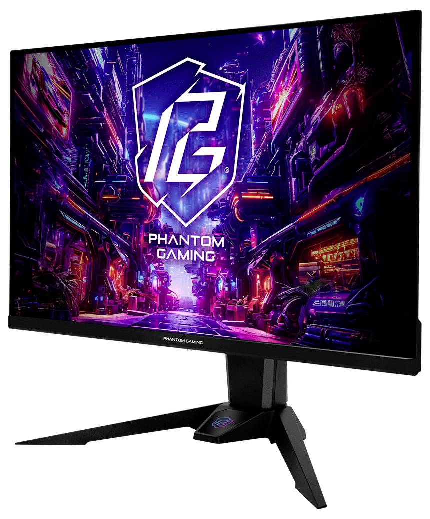Moniteur informatique BenQ affichant un gros plan d'un visage et d'un œil avec des graphiques d'interface translucides sur l'écran.