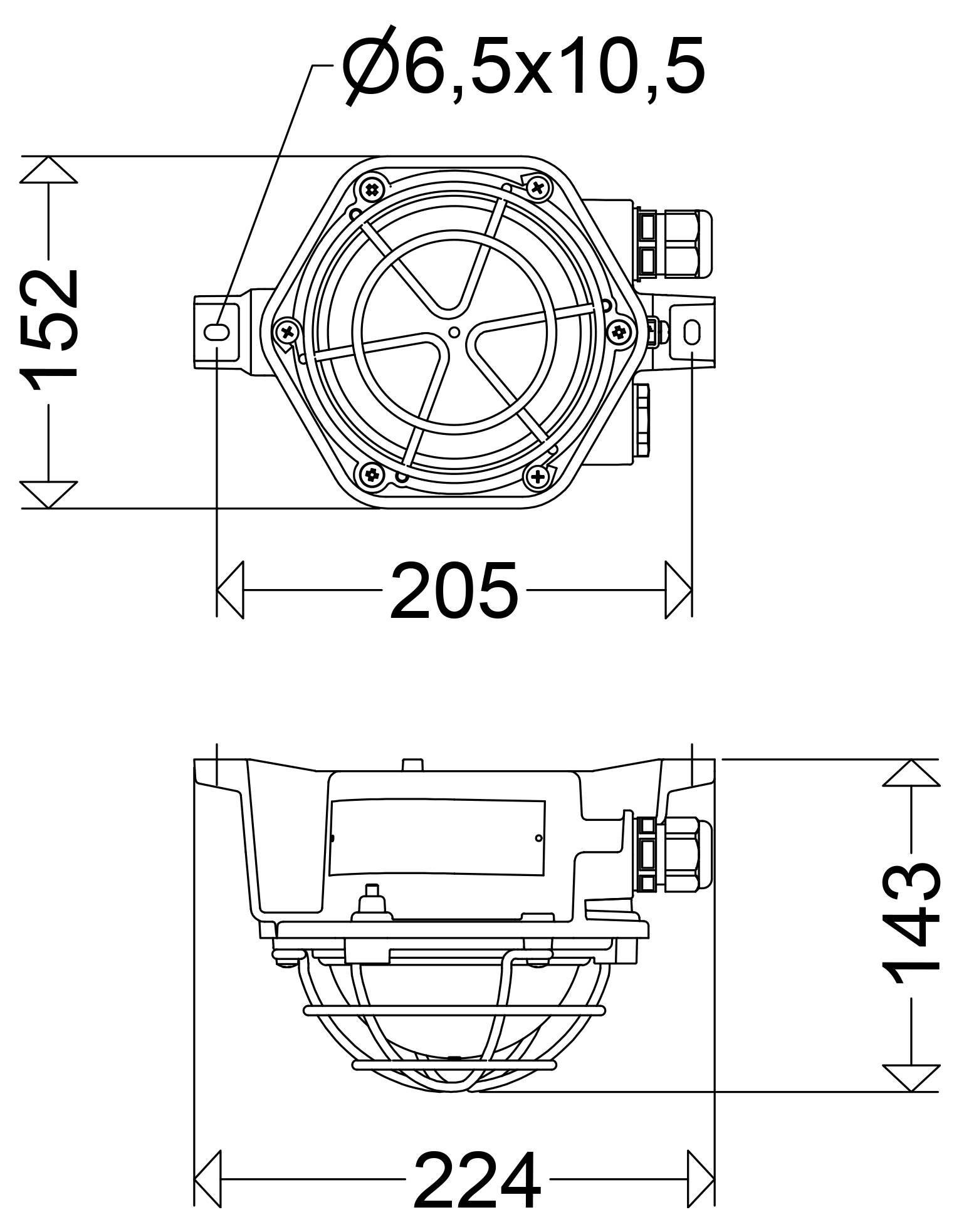 Schuch 931200001 e9312F SK Plafonnier LED LED 11 W-1