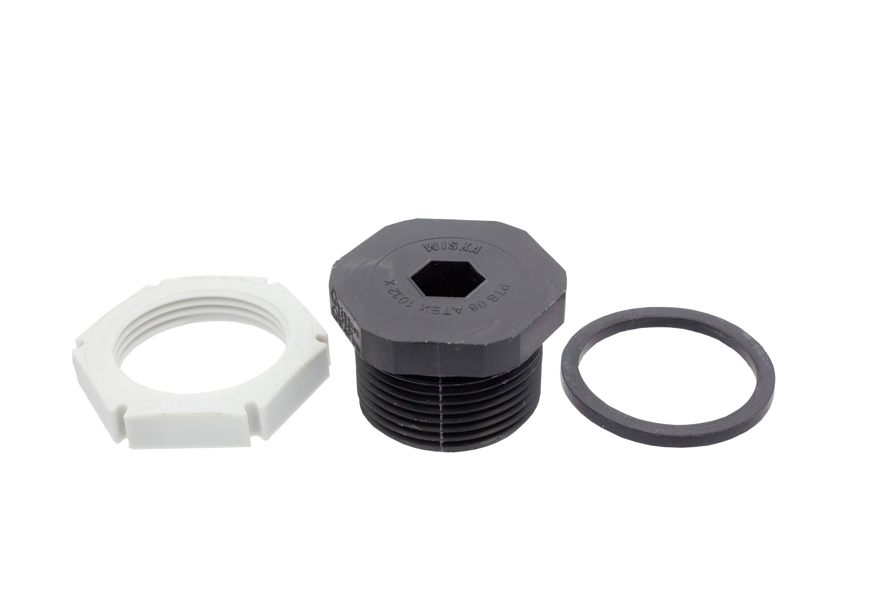 Schéma de câblage pour DV/NS S 5x1,5 montrant les pièces d'assemblage de câble et les quantités, avec un câble 5x1,5 mm² x 1450 mm et des fils de 3x1,5 mm² x 300 mm entre les blocs de bornes.