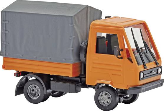 Busch 42253 H0 Modèle réduit de camion  Multicar M26 avec planche/bâche, orange