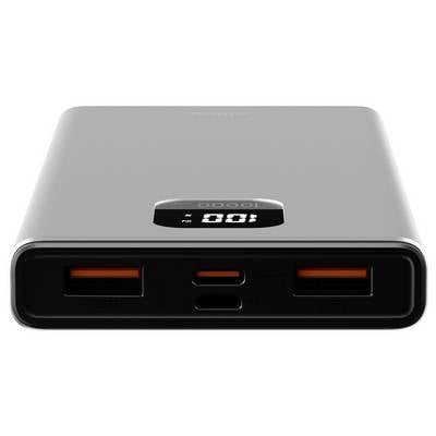 Allity APB-100 Powerbank (batterie supplémentaire) 10000 mAh Quick Charge, Power Delivery LiPo USB-C®, USB-A gris-1