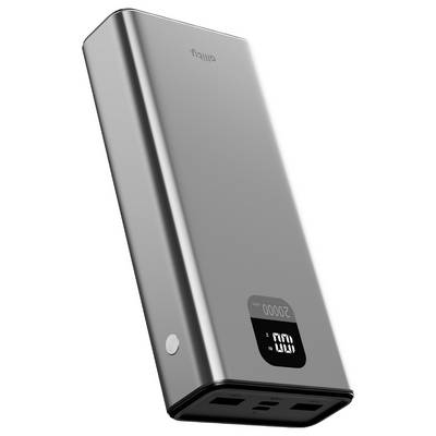 Allity APB-100 Powerbank (batterie supplémentaire) 20000 mAh Quick Charge, Power Delivery LiPo USB-C®, USB-A gris affich-1