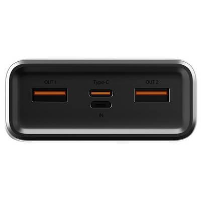 Allity APB-100 Powerbank (batterie supplémentaire) 20000 mAh Quick Charge, Power Delivery LiPo USB-C®, USB-A gris affich-4