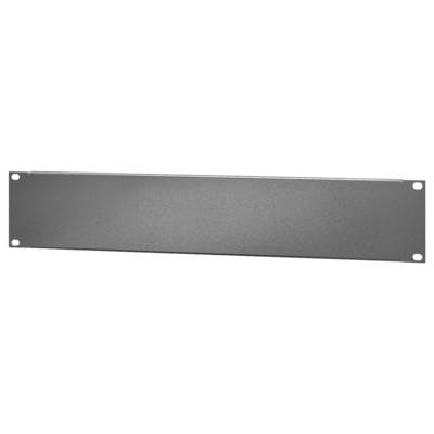 Panneau de support en métal gris avec trous de montage aux deux extrémités, présenté sur un fond blanc.