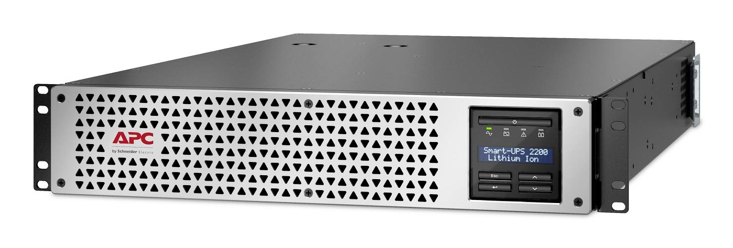 APC Smart-UPS 2200 onduleur sans interruption montable en baie avec écran frontal et panneau avant perforé couleur argent