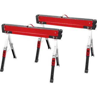 Einhell 461002 acier Tréteau pliable à hauteur réglable 500 kg (l x H) 22 cm x 106.5 cm 18 kg 2 pc(s)-0