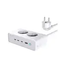 4Smarts Adaptateur de charge 65 W 3x USB-C®, USB-A, Prise de courant + contact de protection Quick Charge 3.0, Power Del