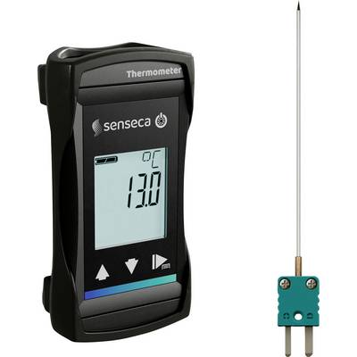 Affichage de thermomètre numérique affichant 13,0°C, avec un capteur de sonde connecté par un long câble