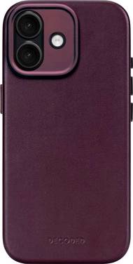 Decoded Decoded Leather Backcover iPhone 17 Dark Coque arrière  iPhone 17 bourgogne  D26IPO17BC1DY
