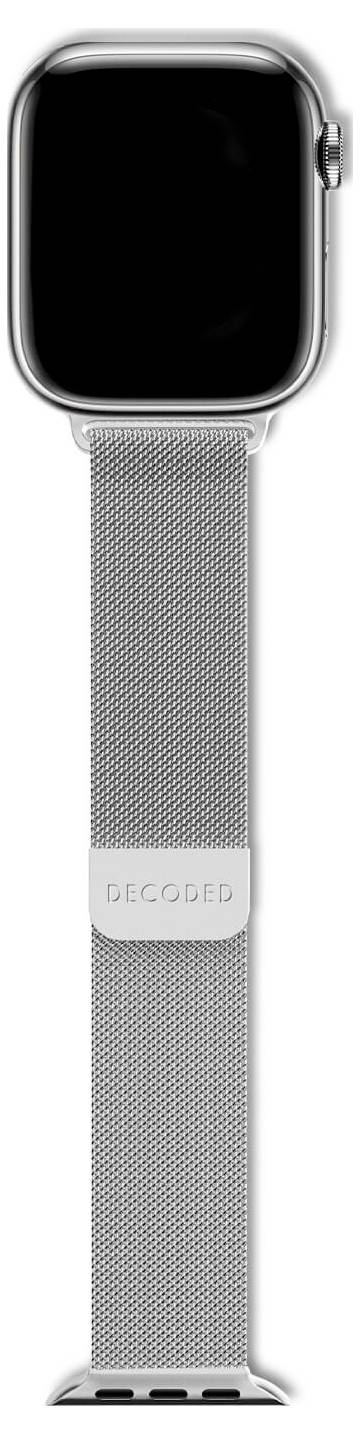 Decoded Decoded Milanaise Traction Strap 38/40/4 Dragonne argent-2
