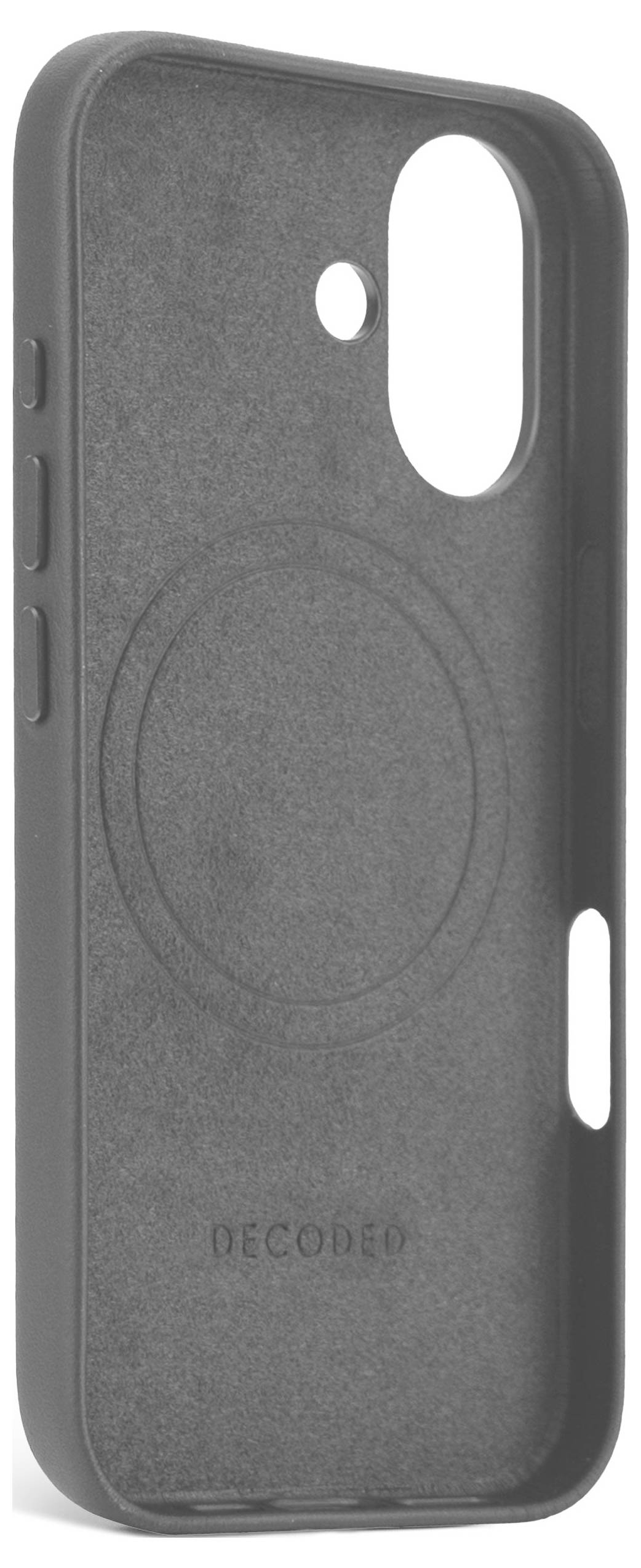 Decoded Decoded Leather Backcover iPhone 16 Blac Coque arrière iPhone 16 noir D25IPO16BC1BK-2