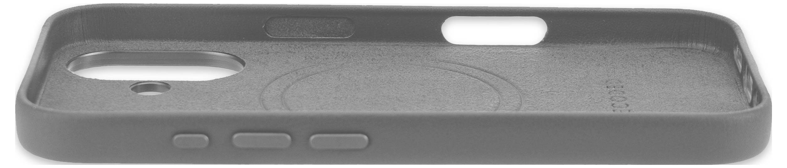 Decoded Decoded Leather Backcover iPhone 16 Blac Coque arrière iPhone 16 noir D25IPO16BC1BK-3