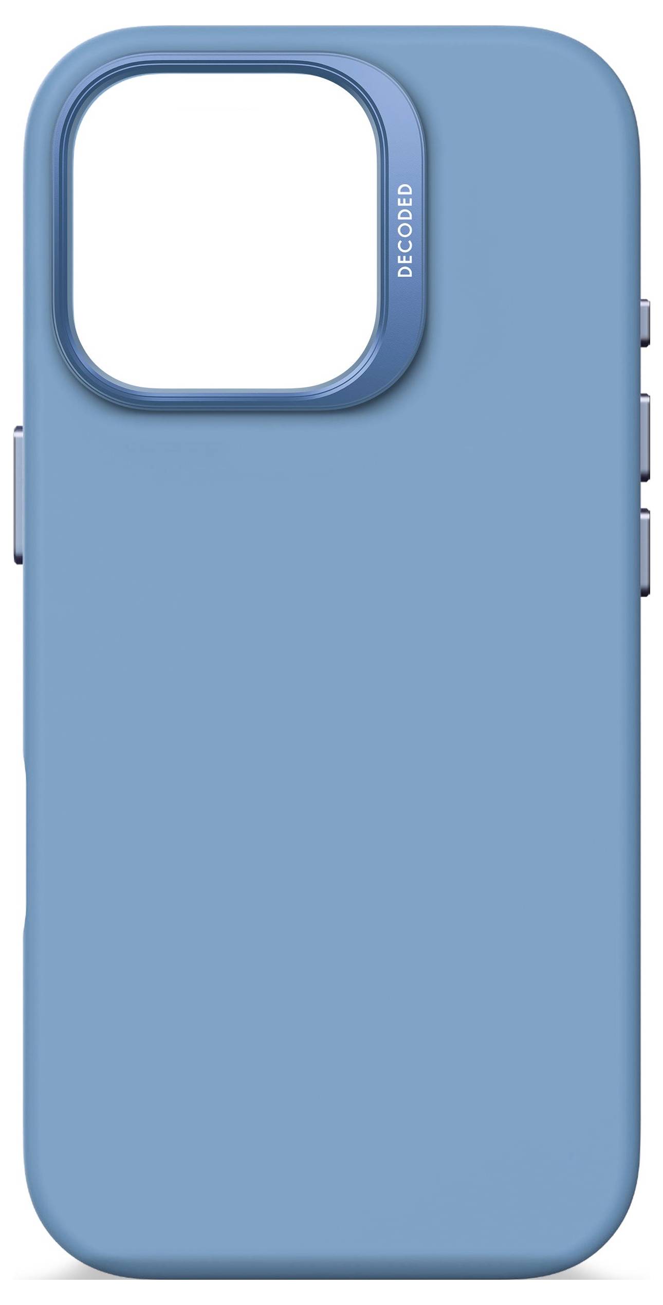 Decoded Decoded AntiMicrobial Silicone Backc. iP Coque arrière iPhone 16 Pro bleu D25IPO16PBCS9AE-3