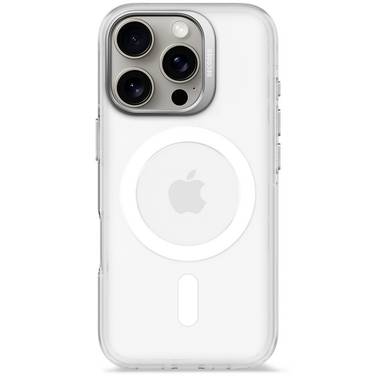 Decoded Decoded Recycled Plastic Backc. iPhone 1 Coque arrière  iPhone 16 Pro transparent, blanc  D25IPO16PBCT2FE