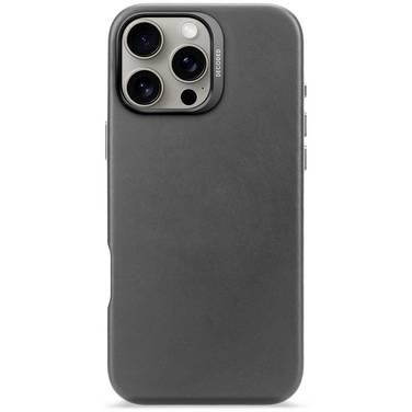 Decoded Decoded Leather Backcover iPhone 16 Pro Coque arrière  iPhone 16 Pro Max noir  D25IPO16PMBC1BK