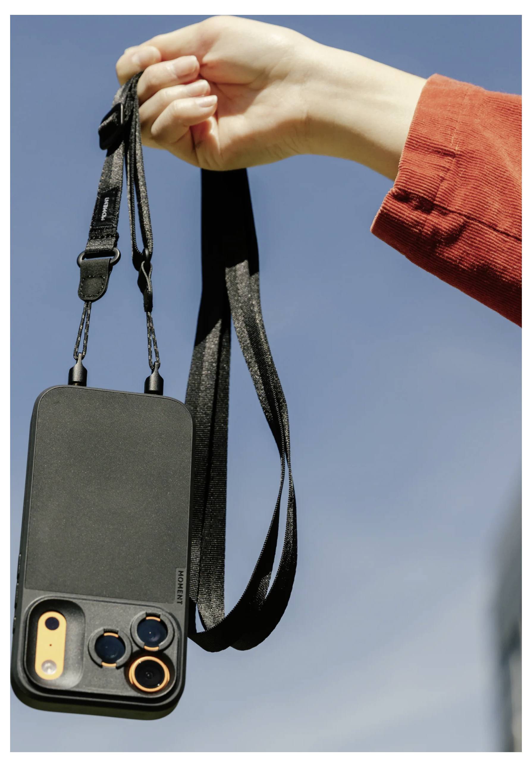 Moment Moment Mobile Adjustable Crossbody Strap Sangle de retenue noir-4