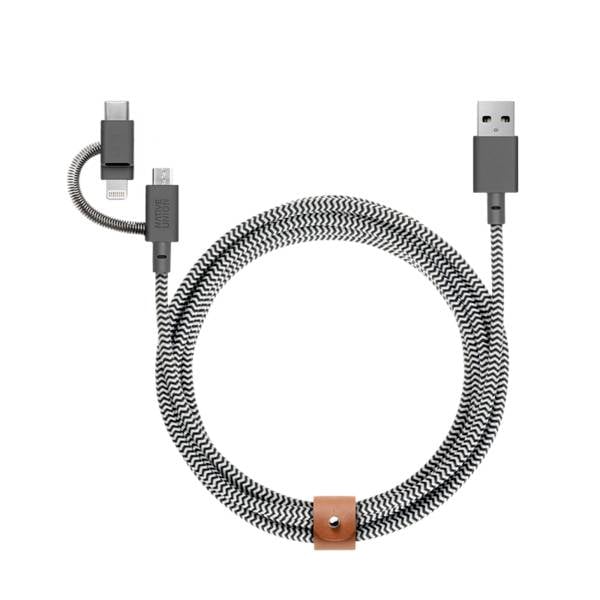 Native Union Câble USB-C USB 2.0 2 m BELT-ULC-ZEB-NP-0
