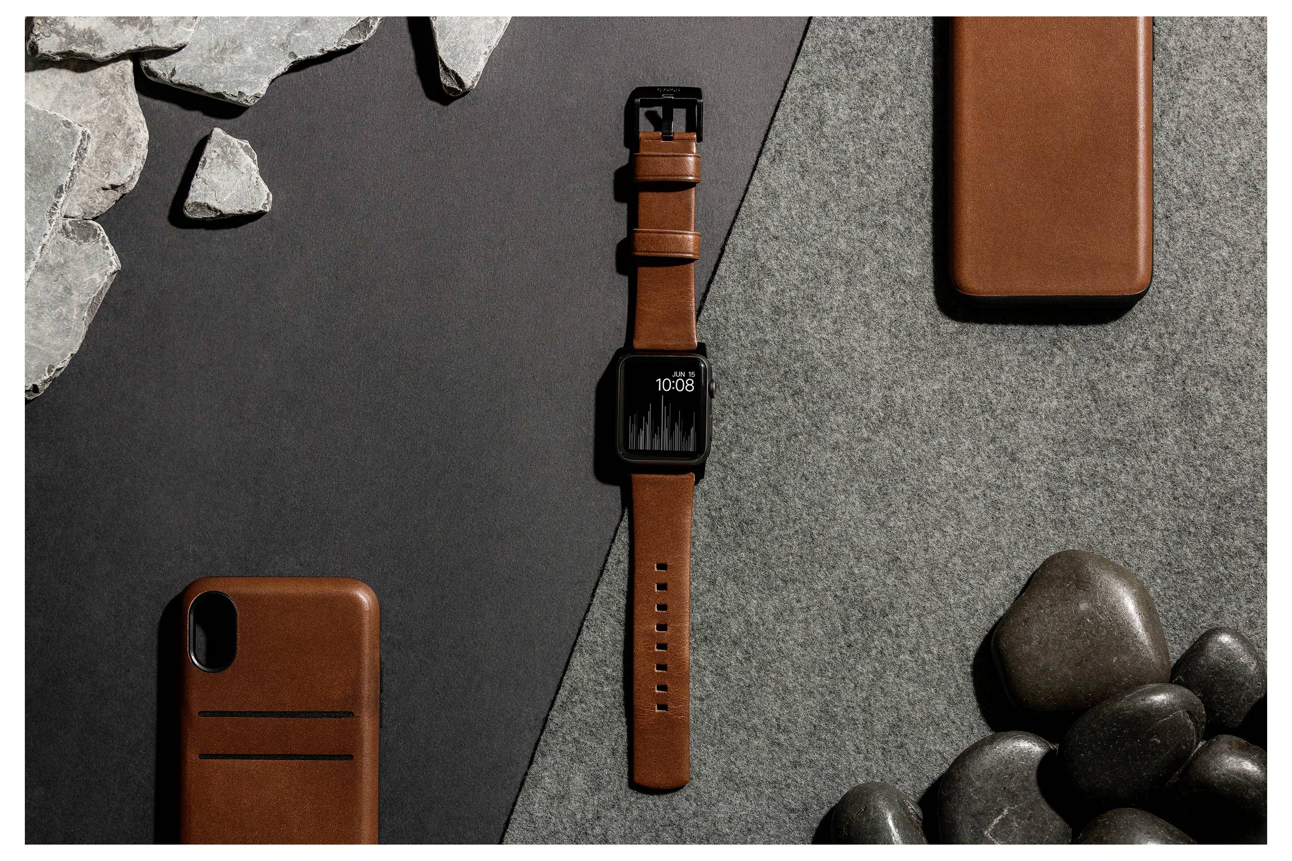 Nomad Modern Lthr. Brown Connect. Dragonne marron-26