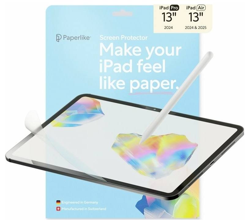 Paperlike 3 Displayschutzfolie iPad Pro Film de protection pour écran Apple IPad 13 pouces iPad Air (M2, M3), IPad 13 po-1