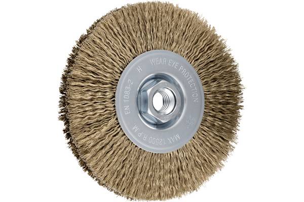 PFERD TOOLS CHEVAL OUTILS Brosse ronde non torsadée RBU Ø 125x15 mm M14 M14 Messiné acier-toron-fil Ø 0,20 mm meuleuse angulaire POS RBU 12515/M14 LIT STM 0,20  43502303 1 pc(s)