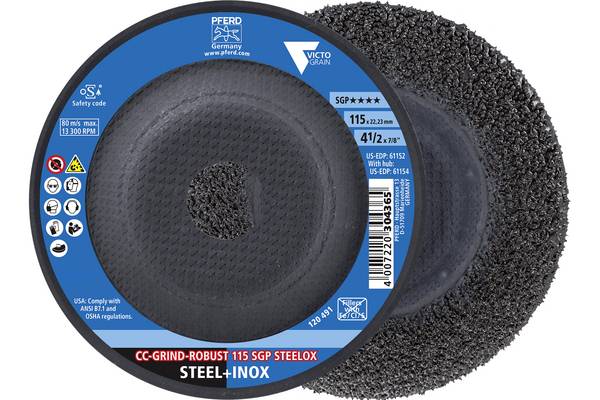PFERD TOOLS 64198116 Set de disques abrasifs Diamètre 115 mm  2 pc(s)