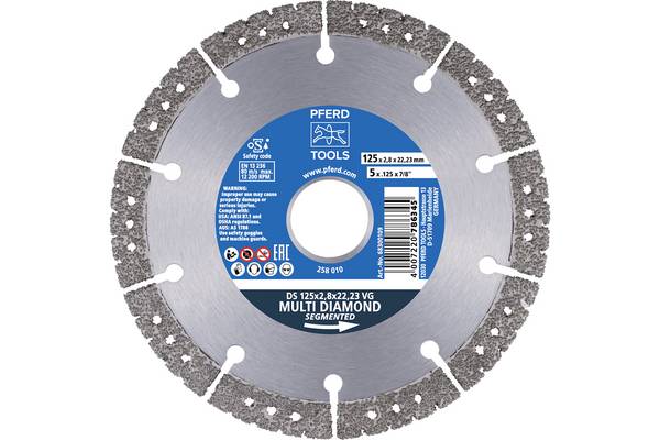 PFERD TOOLS 68300109 DS 125x2,8x22,23 VG Disque à tronçonner diamanté Diamètre 125 mm Ø de perçage 22.23 mm  1 pc(s)