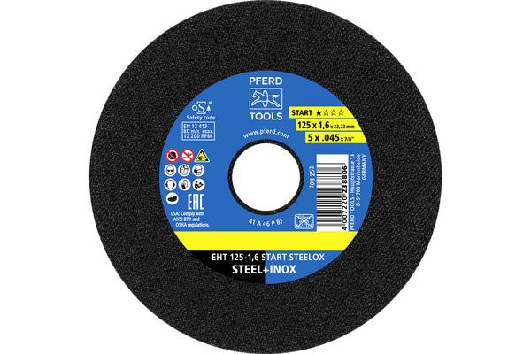 PFERD TOOLS EHT 125-1,6 START STEELOX 69121069 Disque à tronçonner 125 mm 25 pc(s)