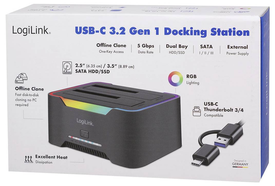 LogiLink Station d'accueil USB-C® QP0036-14