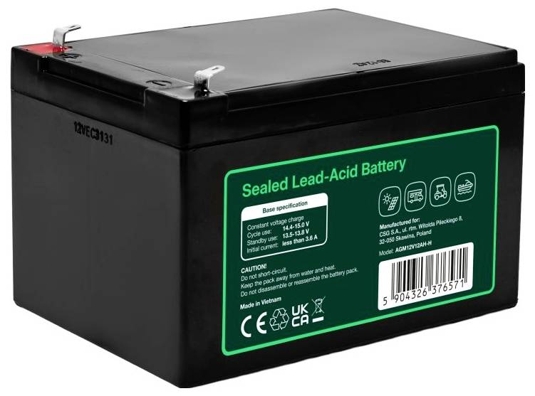 Green Cell GC-AGM12V12AH-H Batterie au plomb plomb (AGM) 12 Ah 12 V 1 pc(s)-4