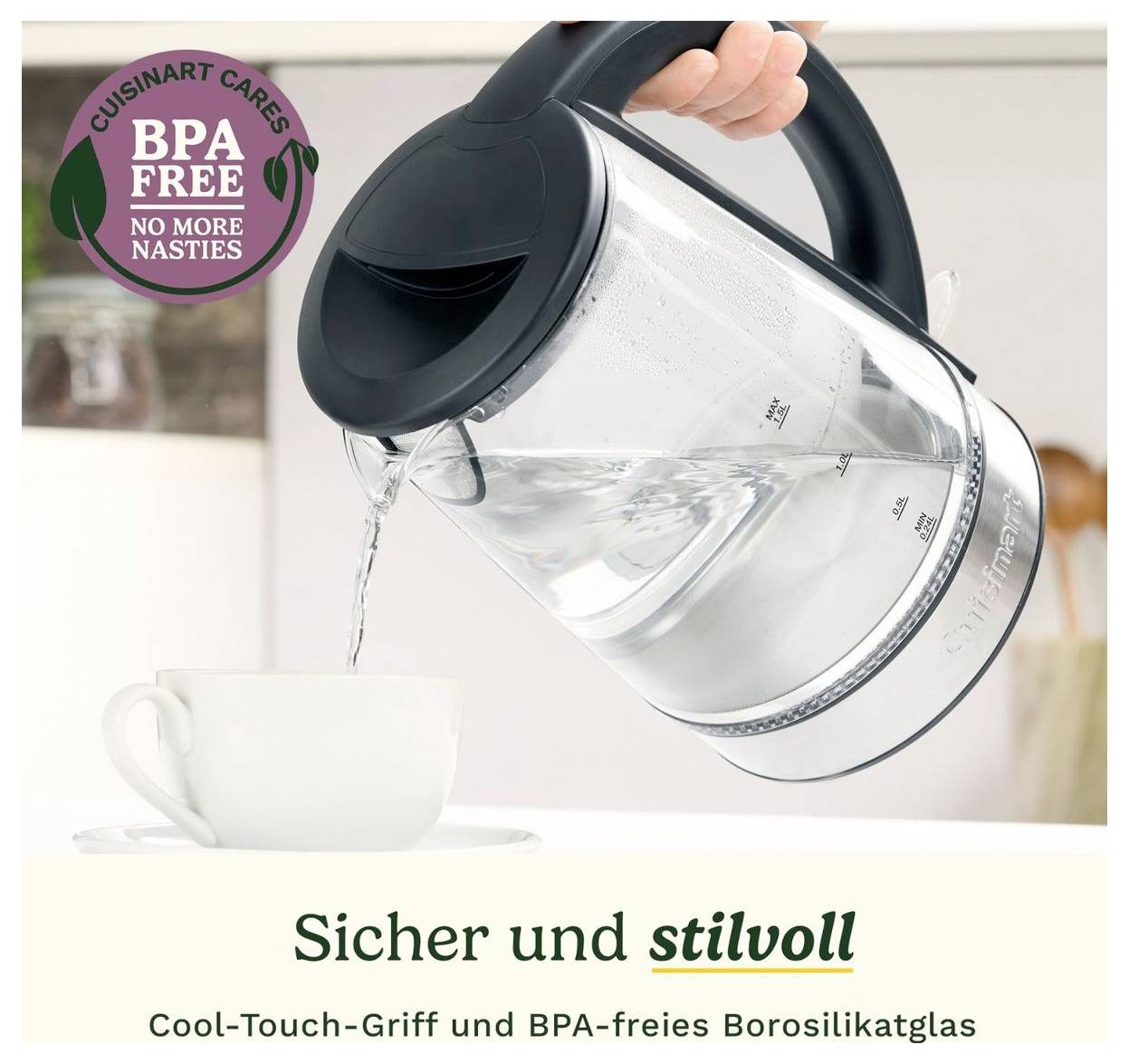 Cuisinart GK15E Bouilloire transparent Contenance: 1.5 l-4