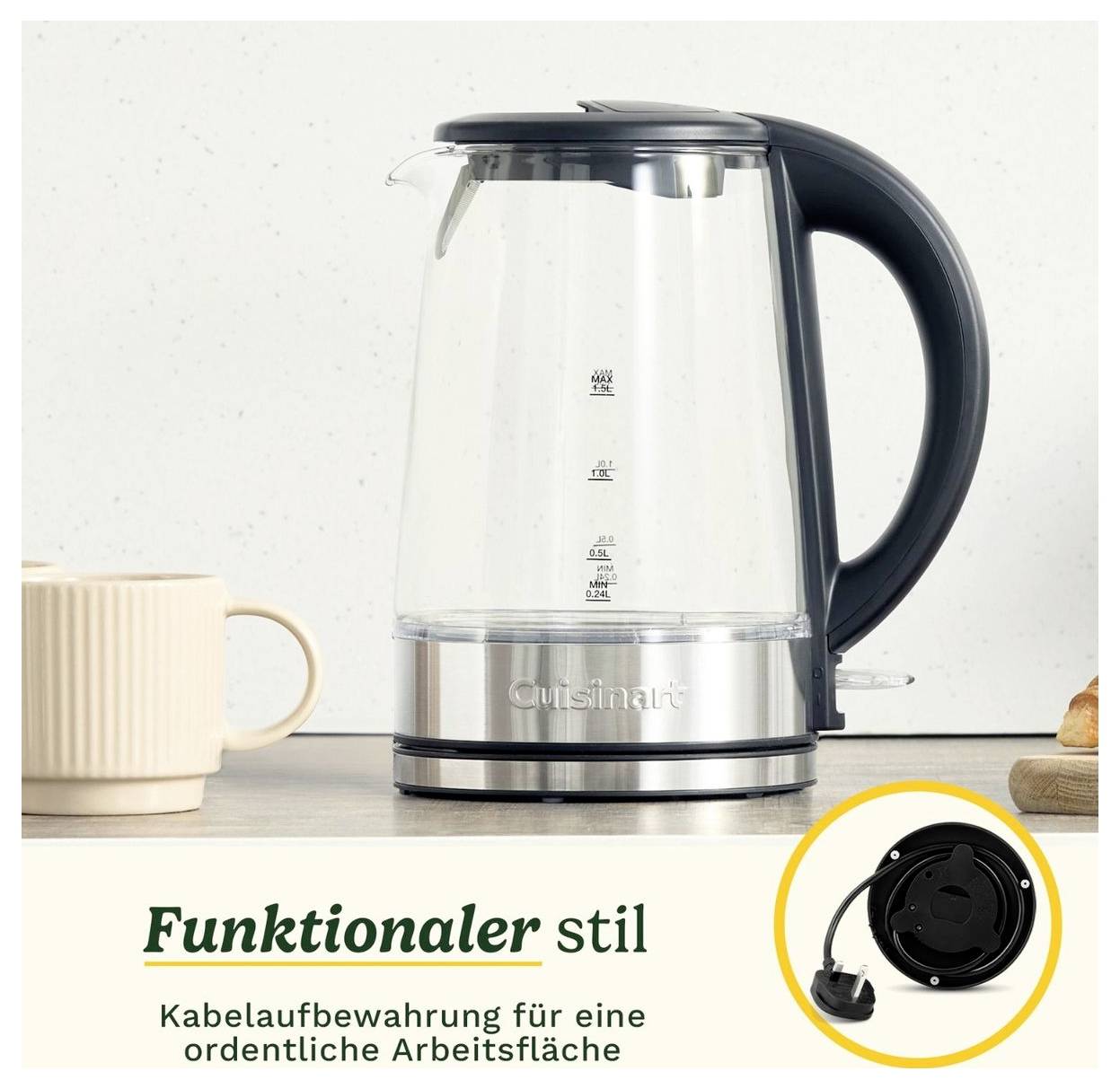 Cuisinart GK15E Bouilloire transparent Contenance: 1.5 l-6
